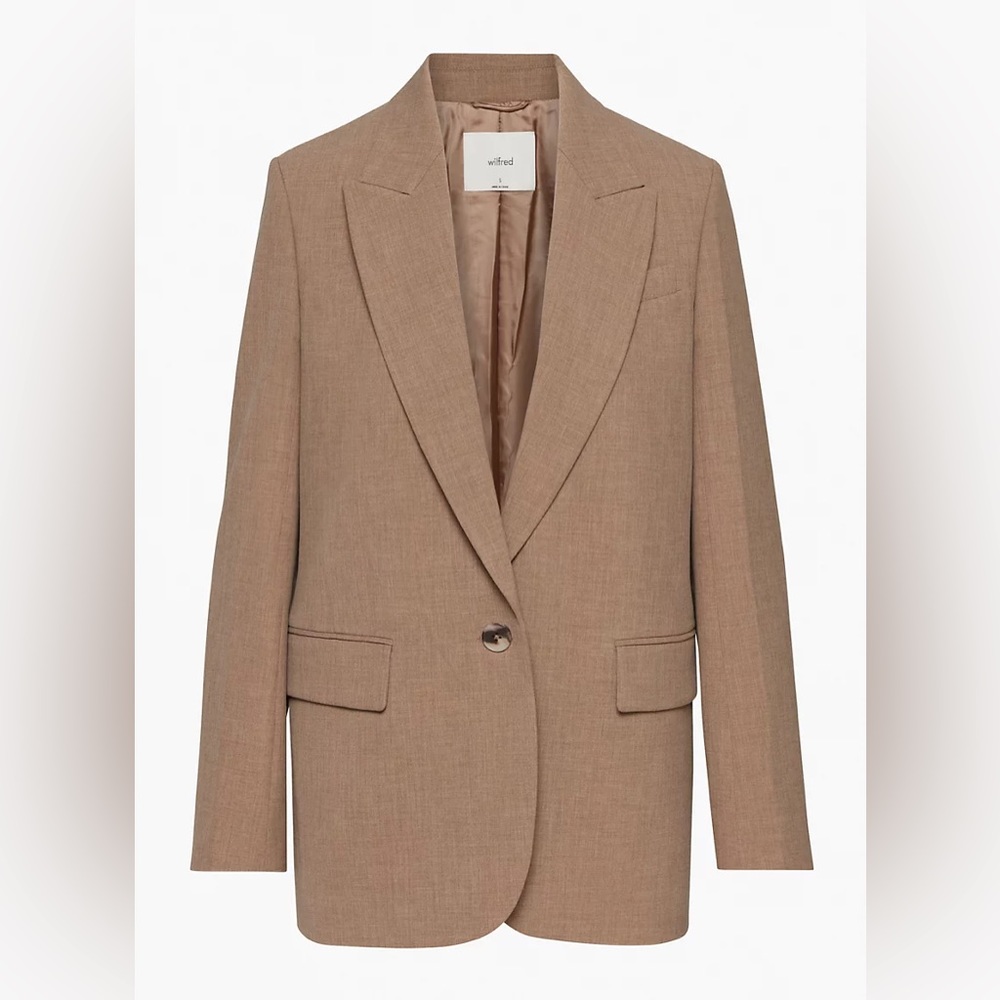 NWOT | Aritzia | Wilfred | Flores Blazer — Heather Grey Taupe | Size Medium
